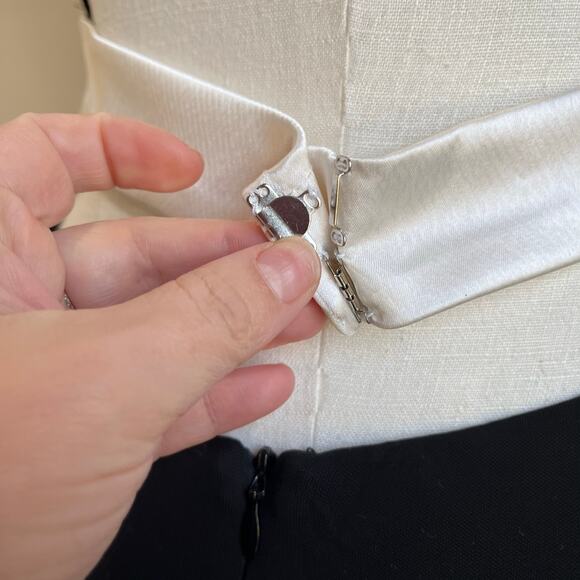 ABS Y2K Black Long Exposed Back Maxi Dress Size M - Picture 7 of 11